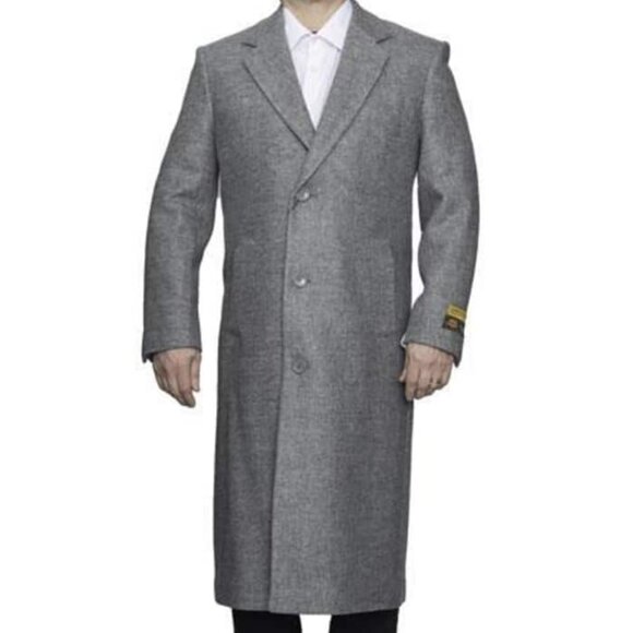 Mens Overcoat - Topcoat For Men - Winter Fabric - Light...